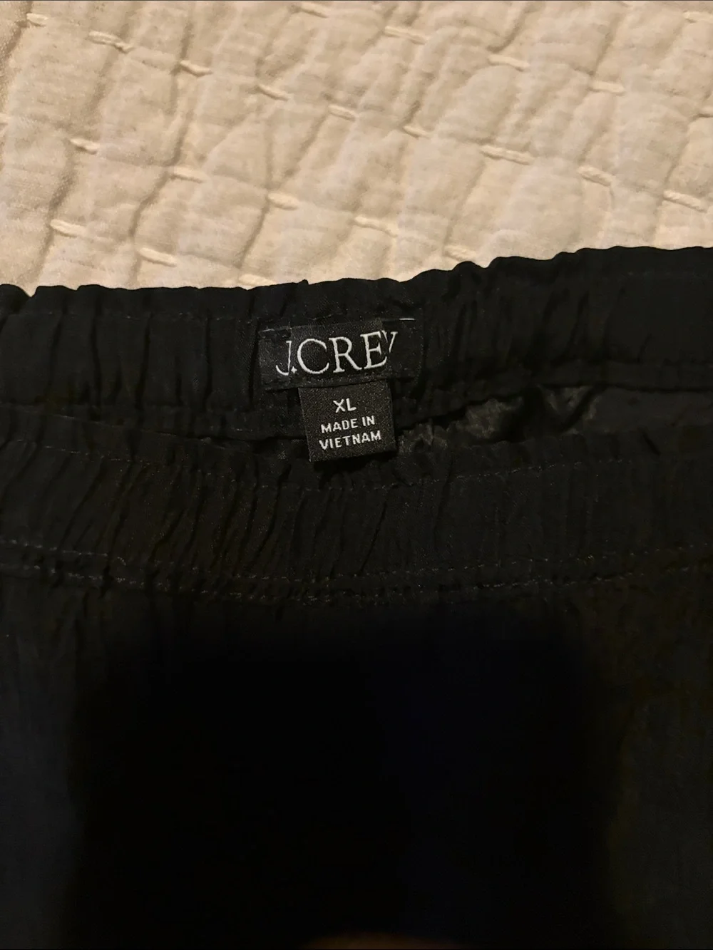 J. Crew Black Elastic-Waist Bermuda Shorts XL